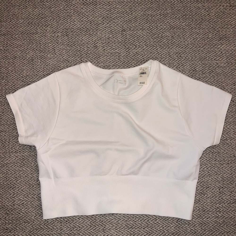 Aerie White Crop Top